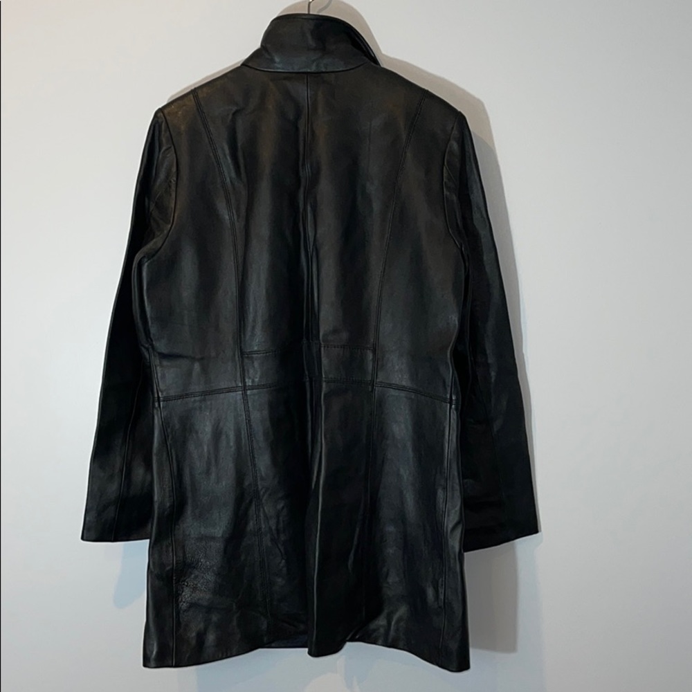 Kenneth Cole New York 💯 Leather Coat 1X - Picture 13 of 13